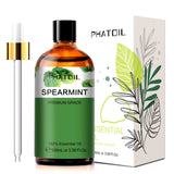 100ML Spearmint Pure Natural Rose Essential Oils for Humidifier Diffuser Spa Massage Clove Bud Oregano Helichrysum