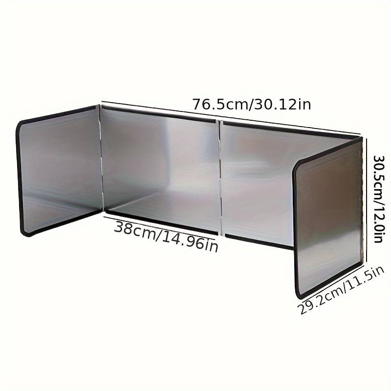 Stainless Steel Kitchen Splash Guard - Thick, Heat-Resistant Oil