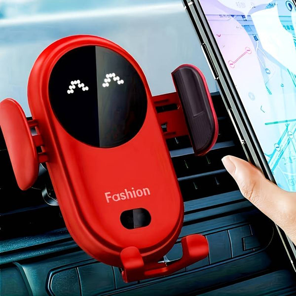 AutoClamp Wireless Car Charging Mount, Silicone Air Vent Holder