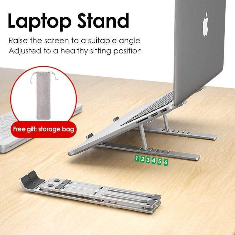 Style Adjustable Aluminum Laptop Riser