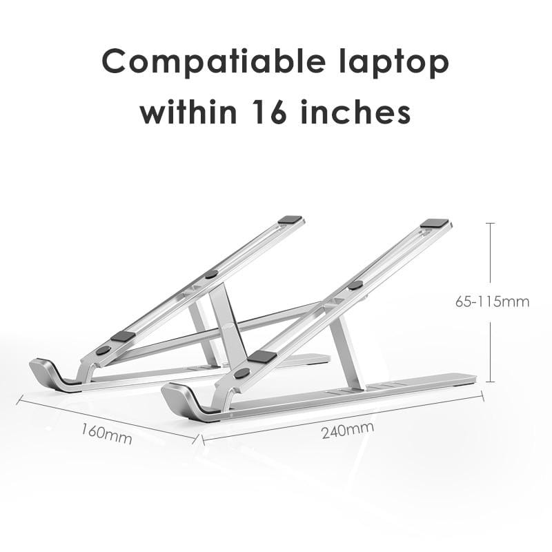 Style Adjustable Aluminum Laptop Riser