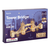 Robotime 3D Wooden Puzzle Game Big Ben Tower Bridge Pagoda Building Model Toys For Children Kids Birthday Gift