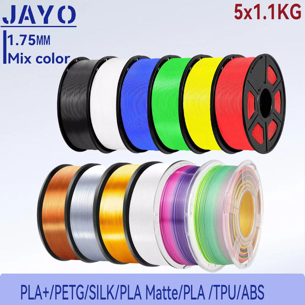 JAYO 3d PLA PLUS/PETG/SILK/PLA META/PLA/TPU/PLA Matte 1.75mm 3D Printer Filament 3D Printing Materials for 3D Printer& Pen