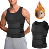 Men's Breathable Waist Trainer - Double  Sauna Vest for Back Support & Slimming Fitness Gym Workout