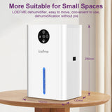 Electric Home Dehumidifier 1800ml For Damp, Condensation, Mould, Smells,Defrost Portable Quiet