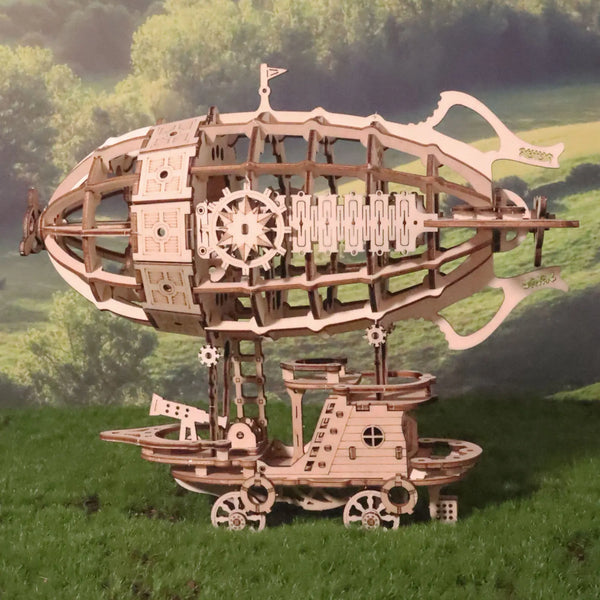 3D Wooden Puzzle Airship Model kits for Adults Model Building Kit  Brain Teaser for Adults to Build Hand Craft Mechanical