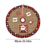 Christmas Tree Skirt Decor Creative Exquisite Printing Santa Claus Tree Bottom Decoration Christmas Supplies Ornaments navidad