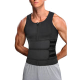 Men's Breathable Waist Trainer - Double  Sauna Vest for Back Support & Slimming Fitness Gym Workout