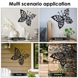 Metal Wall Art Elegant Butterfly Metal Wall Decor Modern Metal Wall Silhouette Easy Installation Home Decoration for Bedroom