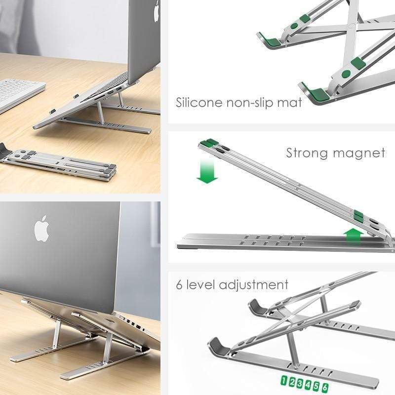 Style Adjustable Aluminum Laptop Riser